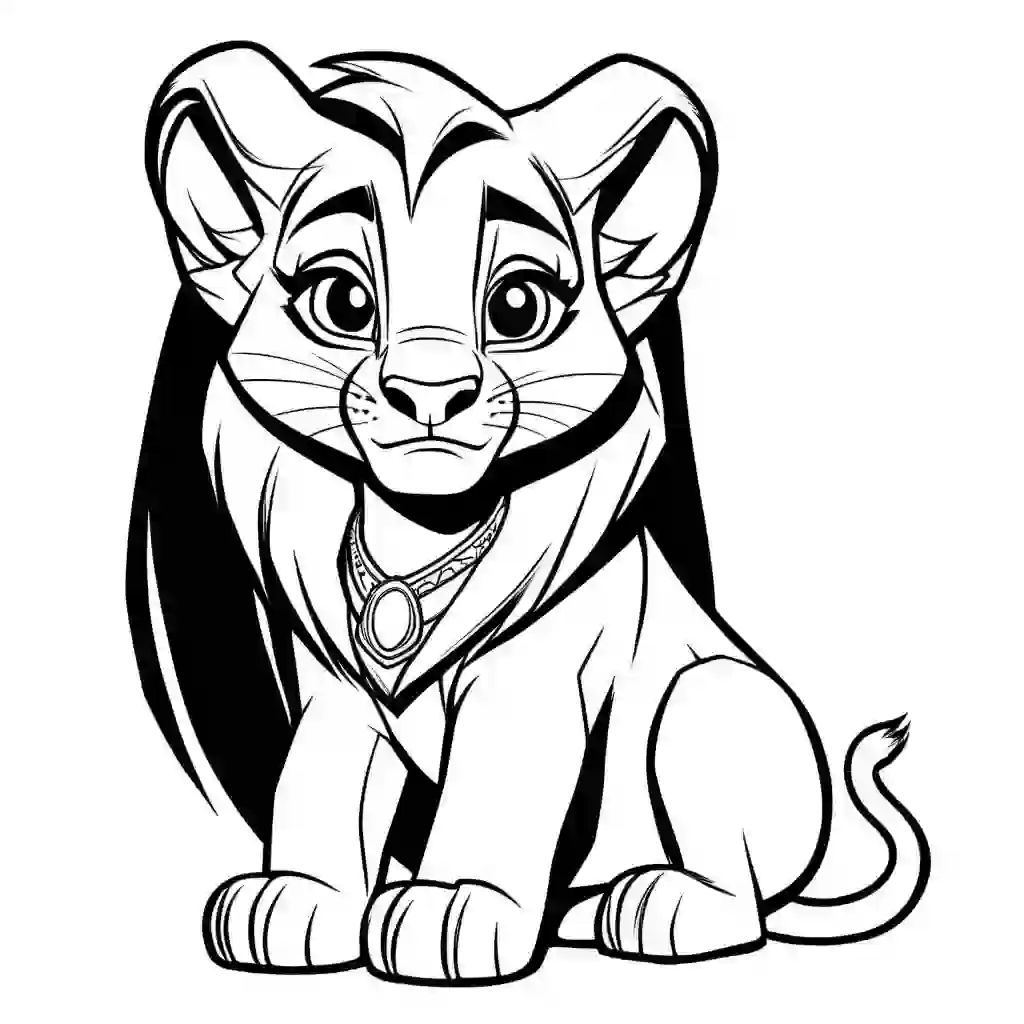 Nala from The Lion King coloring pages